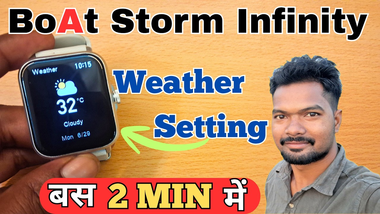 Boat Storm Infinity Smartwatch Weather Settings | How To Enable Weather In Storm Infinity Smartwatch