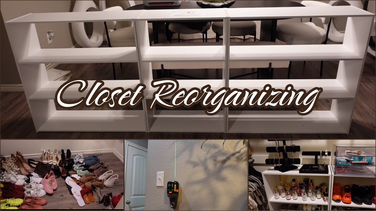 CLOSET REORGANIZATION || DIY || BIG LOTS || XCOOL 3-IN-1 LASER LEVEL || 2024