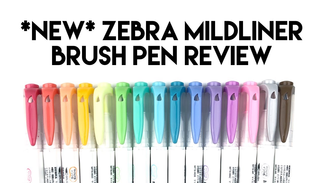 NEW Zebra Mildliner Brush Pen Review for Hand Lettering and Modern Calligraphy