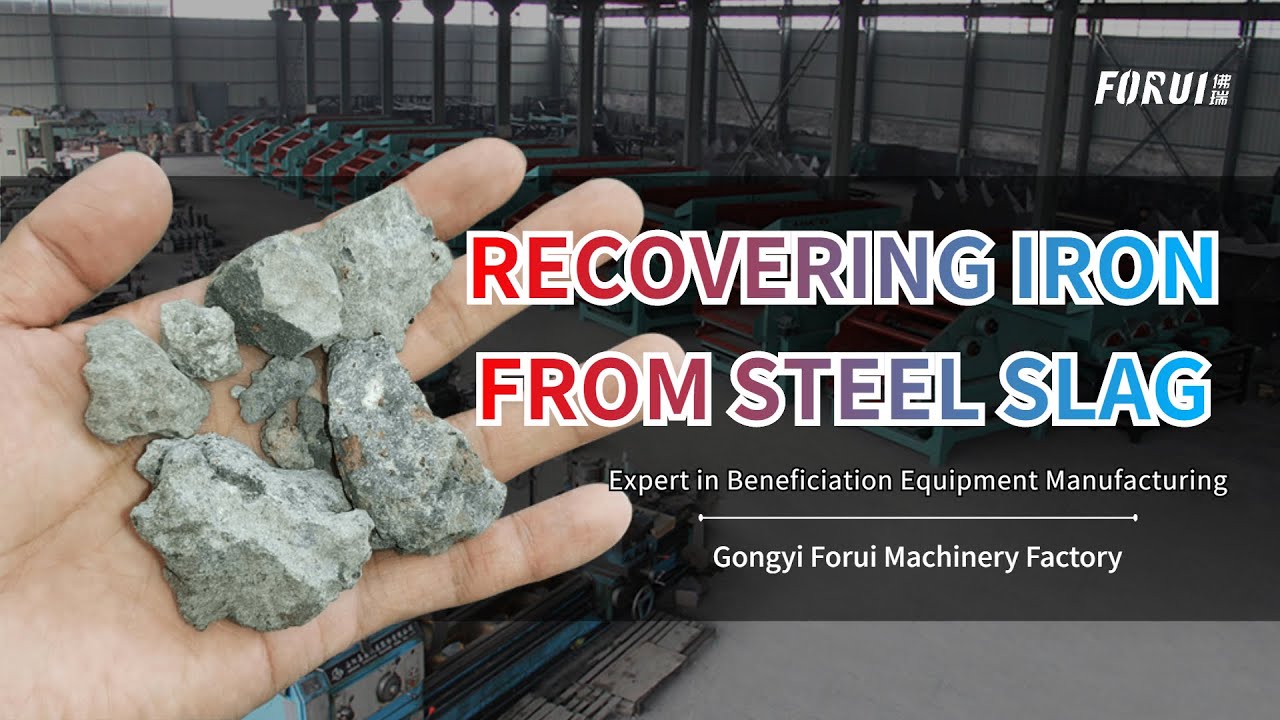 RECOVERING IRON PARTICLES FROM STEEL SLAG, GRADE MORE THAN 95%, EXPERIMENT