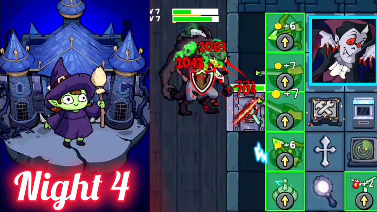 Haunted Castle Prime Mode Night 4 🔥 2 Enemies Strategy (Little Witch Build)