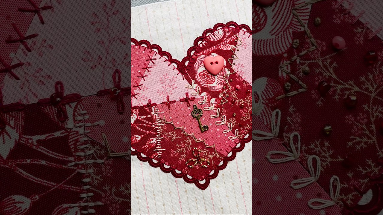 Лоскутное шитье: вышивка, пуговицы и бисер 10.02.2026