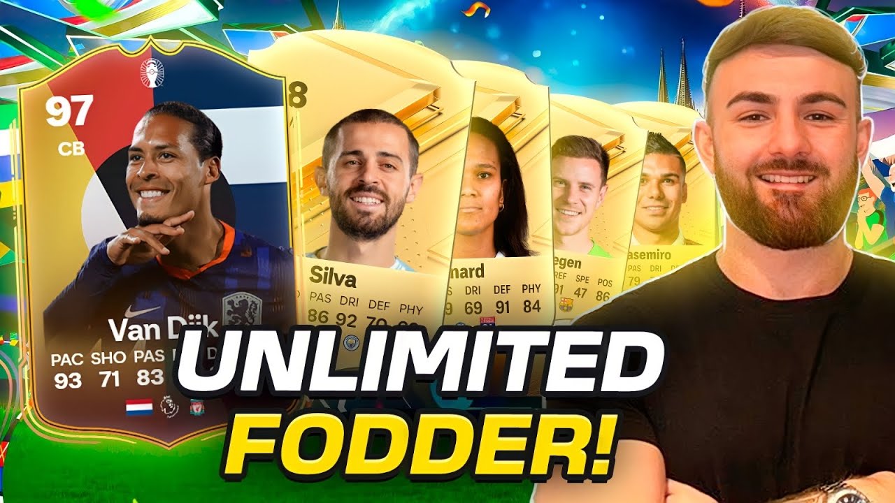 How to EASILY get UNLIMITED FODDER in EAFC 24 (FREE packs & fodder) *EASY method*