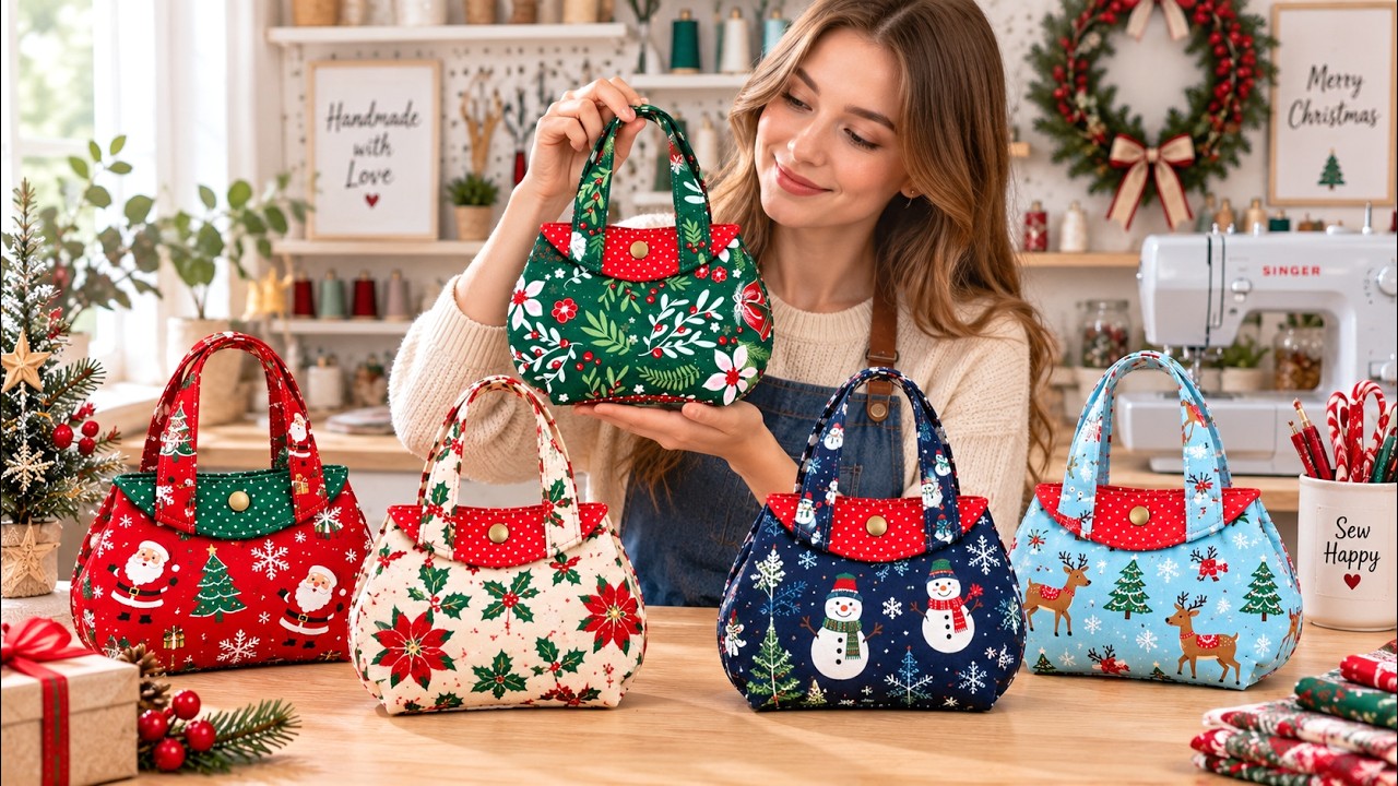 Sew This Before Christmas! 🎁🎄 The Cutest Gift Bag Ever