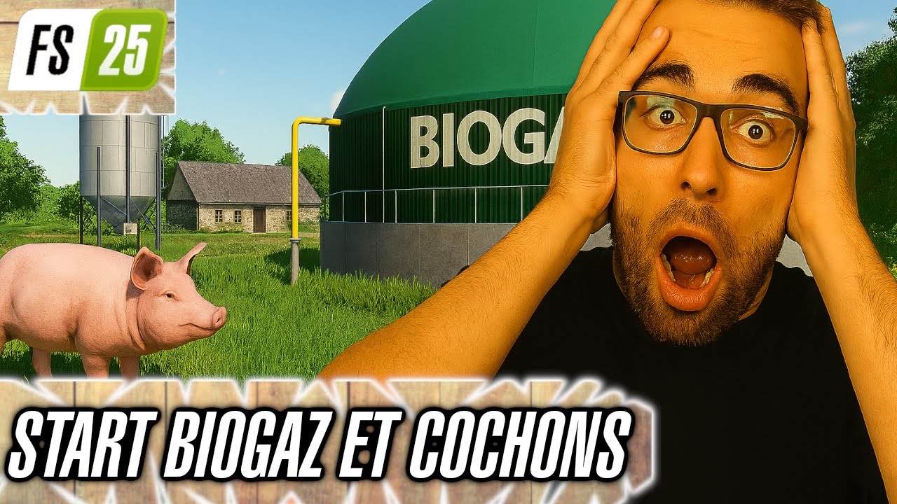 FS25 – Start extrême : biogaz + cochons = jackpot ou burn-out ? (FS25) farming simulator 25