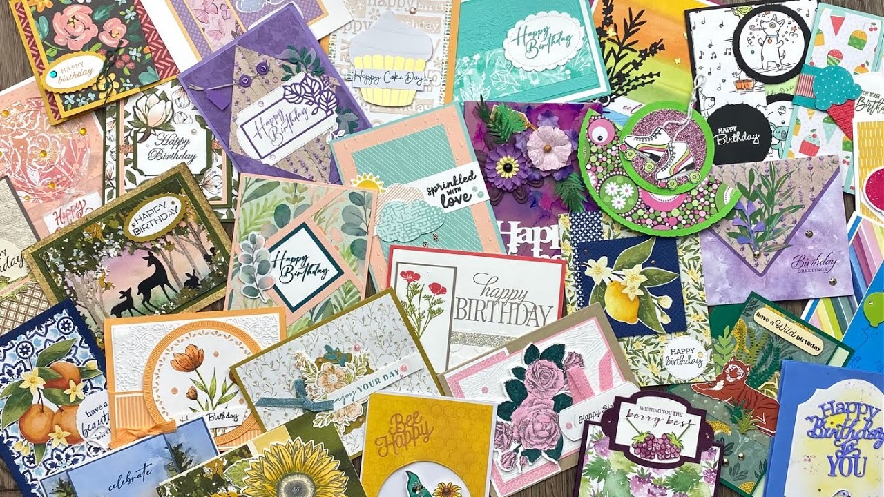 60+ Birthday Cards | The Great, Big Card Swap Showcase, June 2024 Part 1