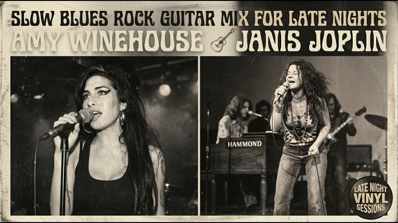 Amy Winehouse & Janis Joplin Style | Slow Blues Rock & Soul Guitar for Late Nights