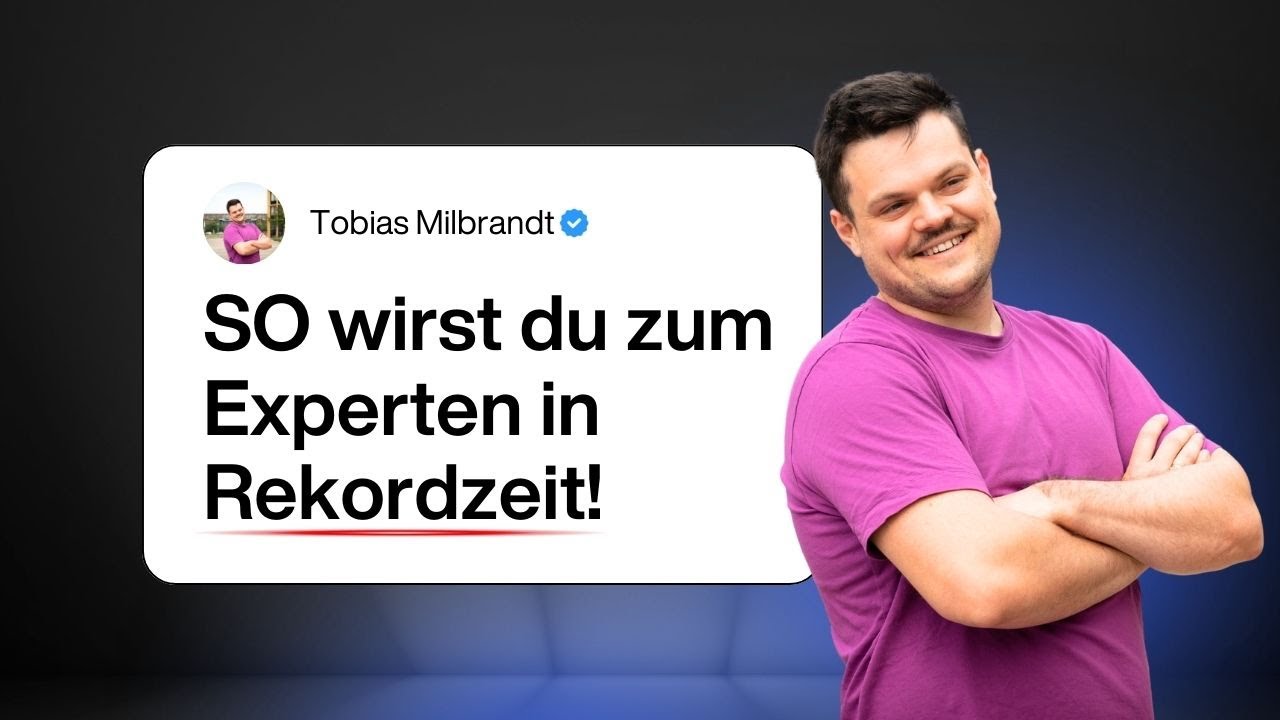 Von 0 zum Expertenstatus: Die Masterclass mit Sachbuch-fluencer Tobias Milbrandt