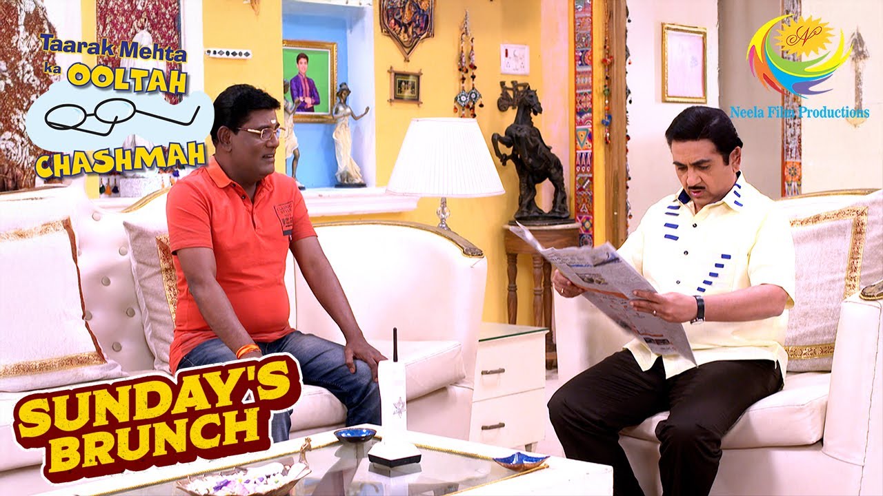Jetha ने पढ़ा Iyer के लिए Gujrati Newspaper | Taarak Mehta Ka Ooltah Chashmah | Sunday's Brunch