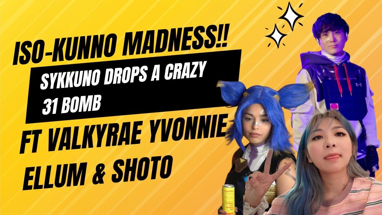 Sykkuno Drops a Crazy 31 Bomb on his New Main ISO ft Valkyrae Yvonnie Shoto & Ellum