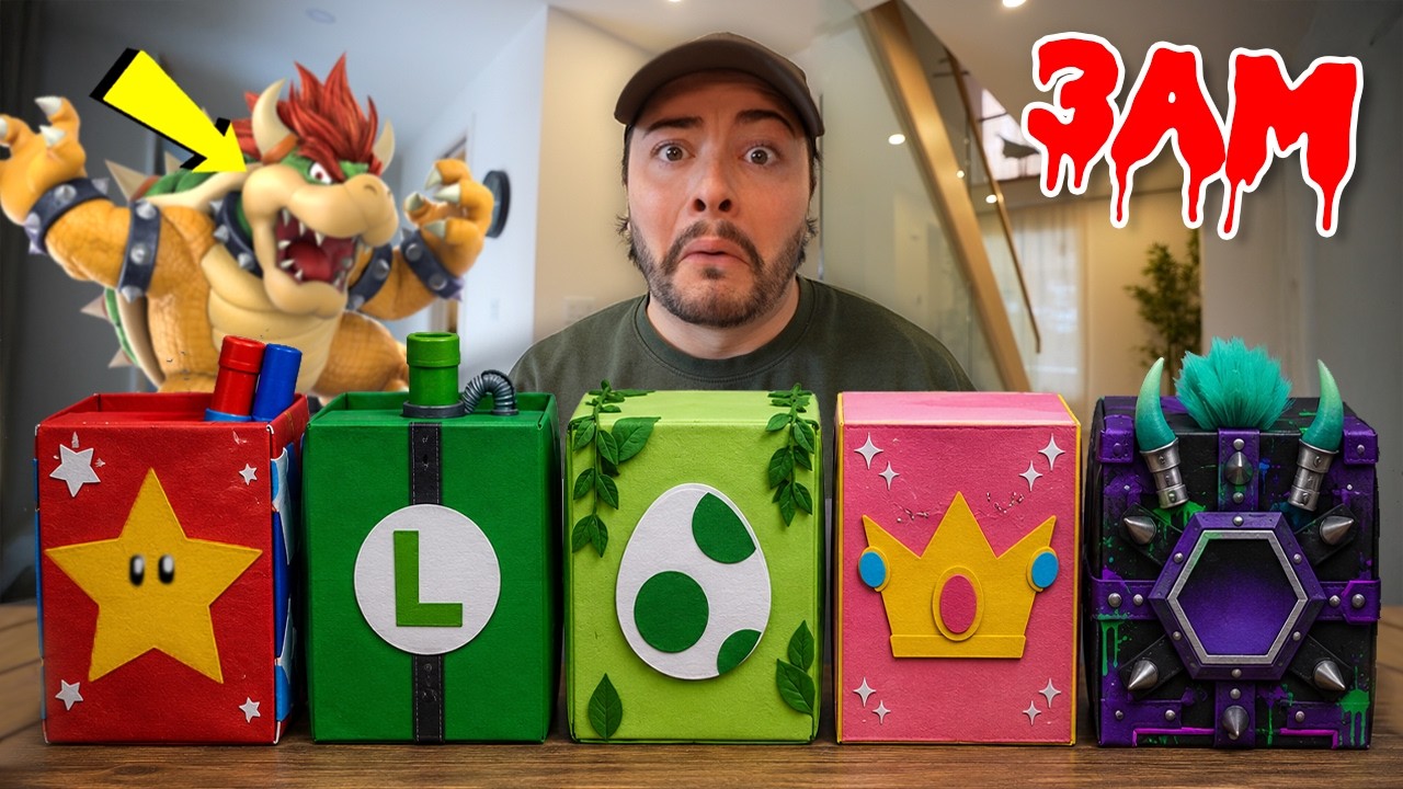 DO NOT OPEN ALL SUPER MARIO GALAXY MYSTERY BOXES AT 3 AM!!