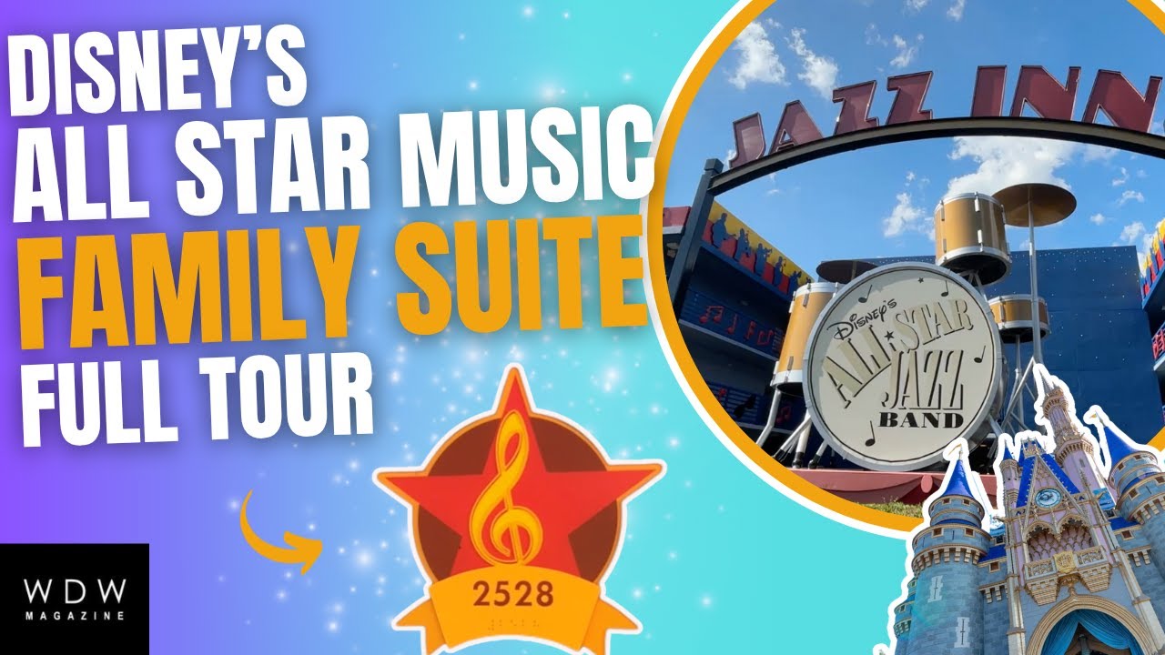 Disney's All Star Music Family Suite Full Tour