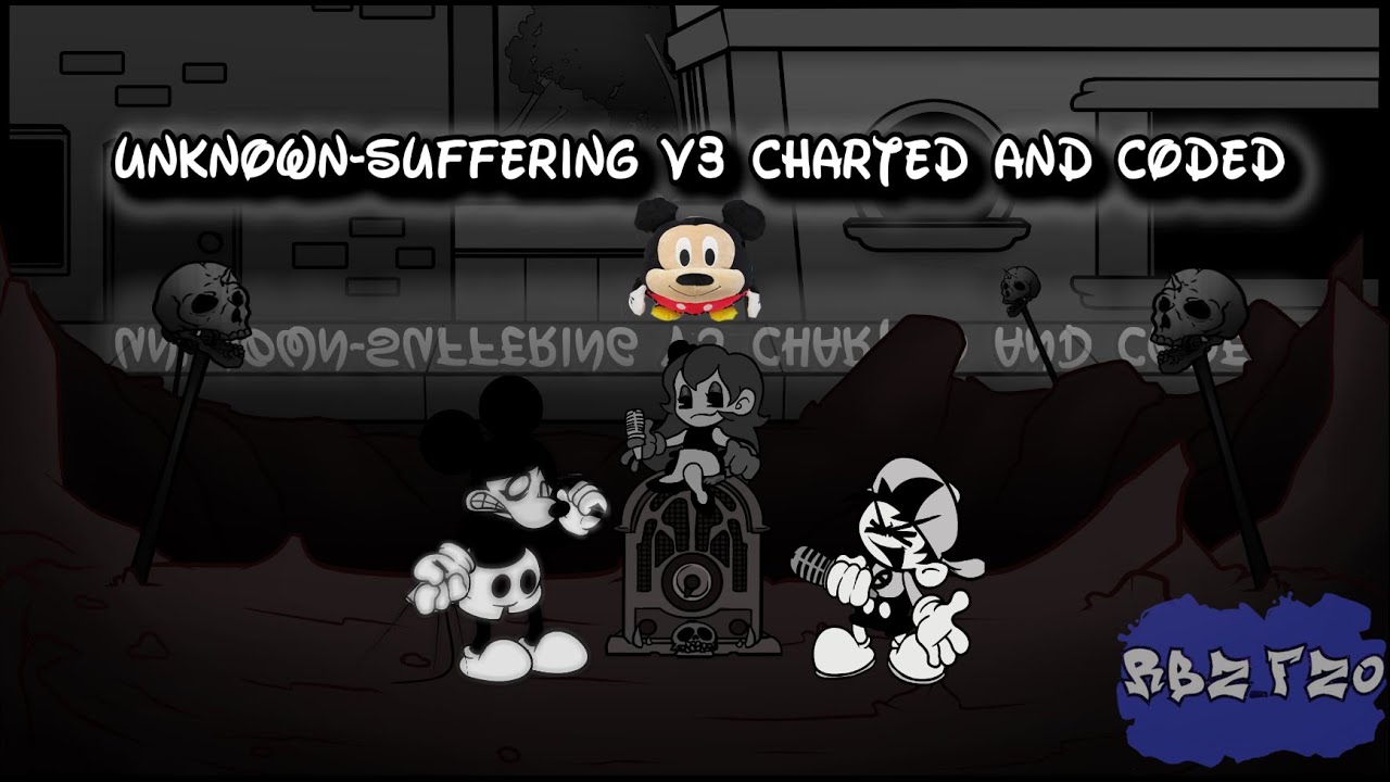 UNKNOWN-SUFFERING V3  CHARTED  (GAMEBANANA DOWNLOAD!!!)