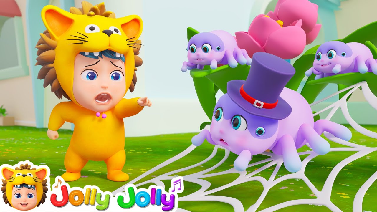 Itsy Bitsy Spider | Learn Animal Songs | Nursery Rhymes & Kids Songs | Jolly Jolly