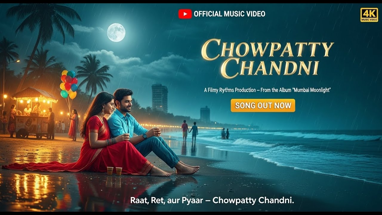 Chowpatty Chandni 🌙 | Mumbai Moonlight (Track 9) | Hindi Romantic Lo-Fi • Monsoon Night
