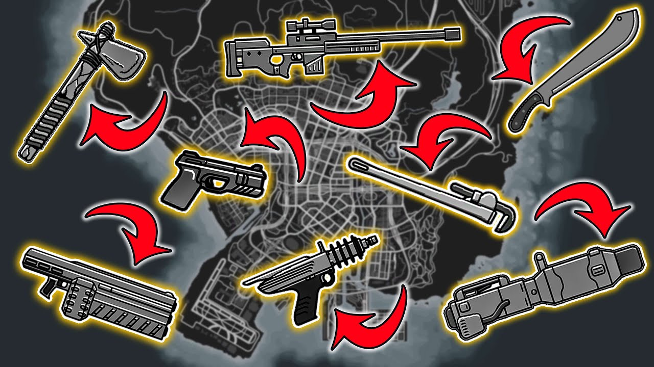 GTA 5 - All Secret and Rare Weapon Locations (Rail Gun, Up-n Atomizer & more)