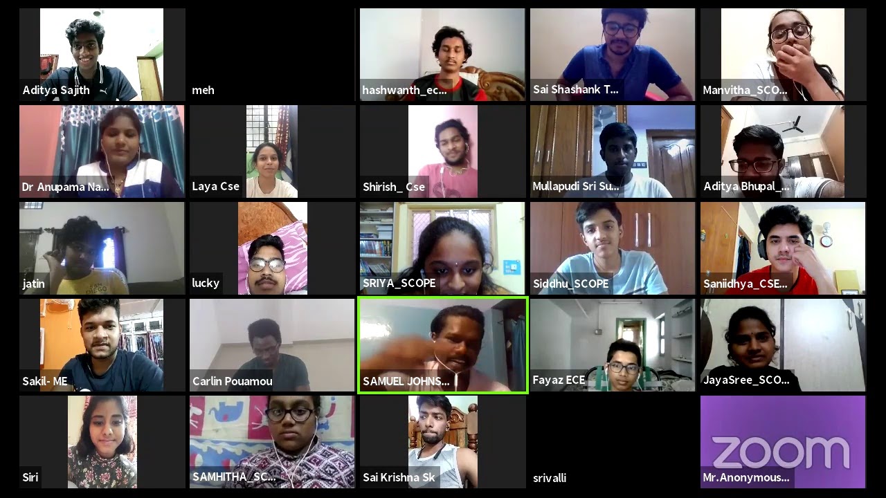 VIT AP Student Welfare Session For Freshers 2020 Day 1