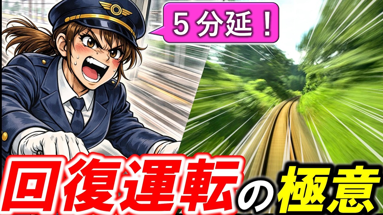 【回復運転】＊運転士はどうやって遅れを回復する？＊回復運転は危険？＊