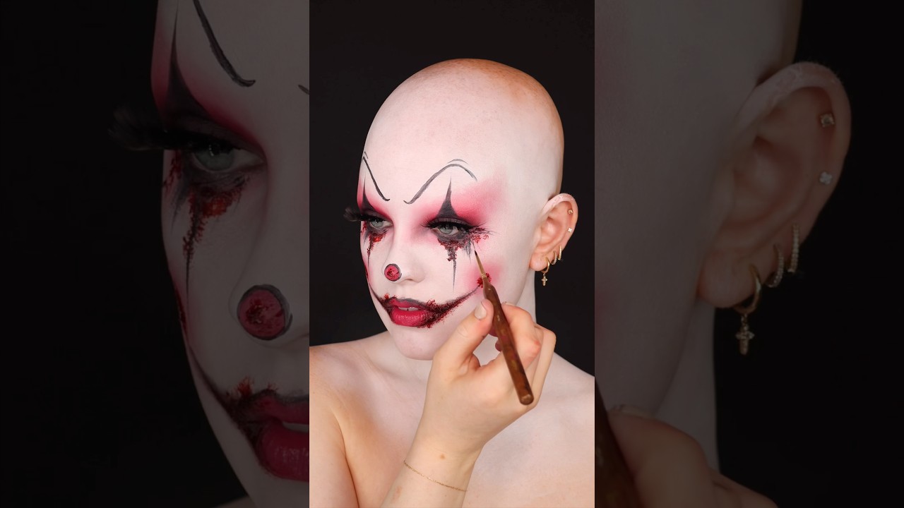Легкий макияж клоуна на Хэллоуин 🤡 ЧТО СМОТРЕТЬ ДАЛЬШЕ? ЕСТЬ ИДЕИ? 