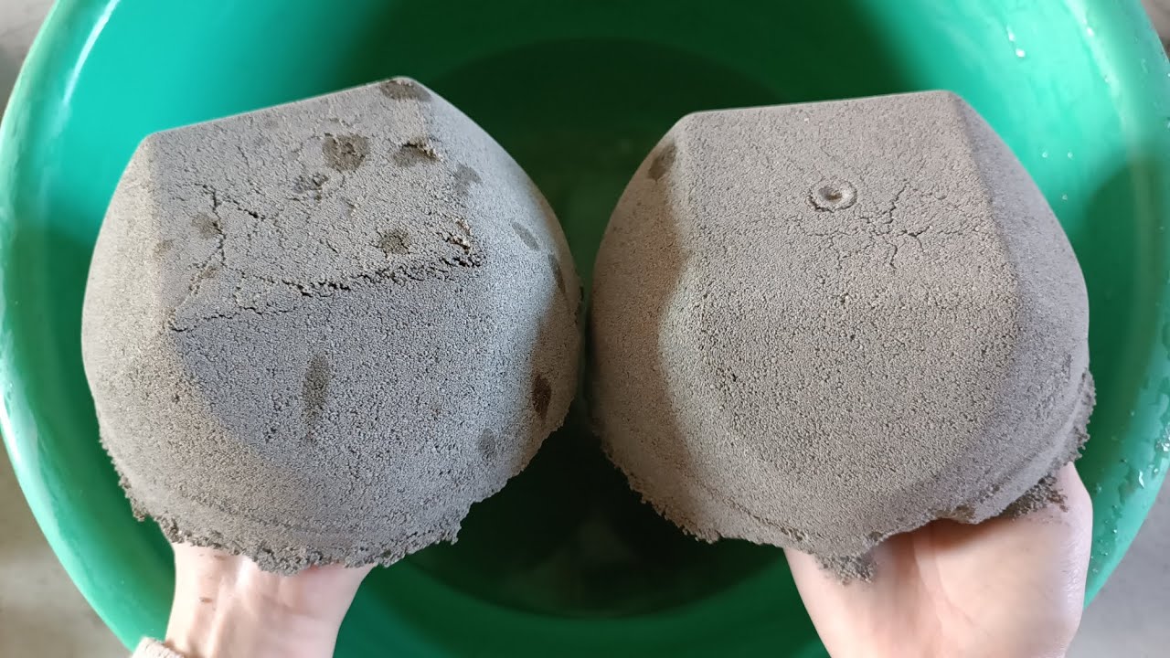 👉 Requested 🎥 @Onlygirlthing  New Shapes Pure Sand Full Tub 💦 Crumbling Mixing🤤 Crispy Crunchy