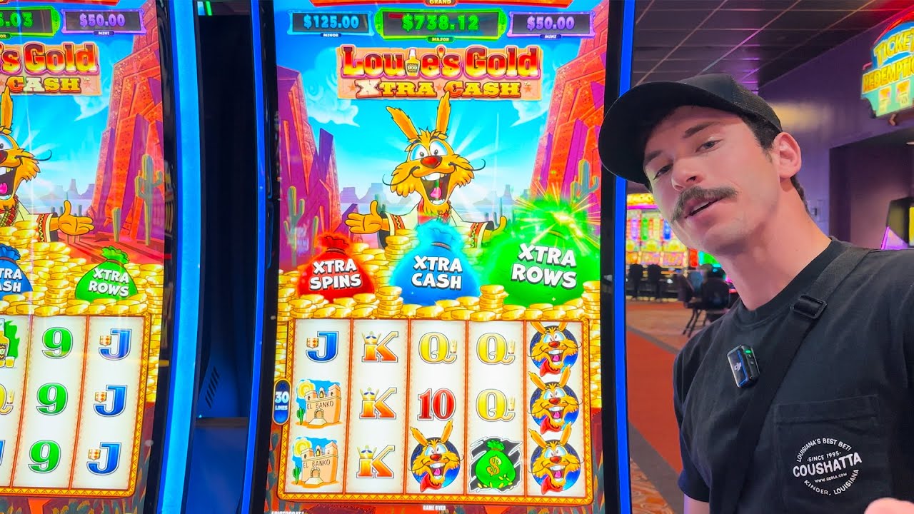 My Incredible Jackpot Handpay On Louie's Gold Slot Machine At Coushatta Casino Resort!