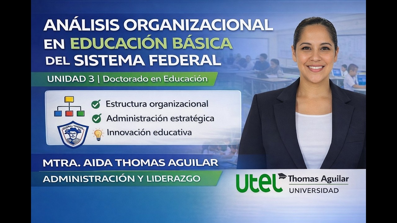 Análisis organizacional en educación básica del sistema federal | Unidad 3