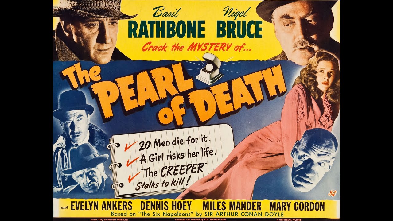 Sherlock Holmes Perła śmierci wersja HD 1944 Basil Rathbone Nigel Bruce polski lektor S. Olejniczak