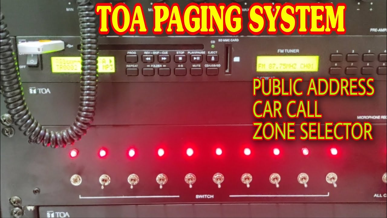 TOA PAGING SYSTEM | PUBLIC ADDRESS