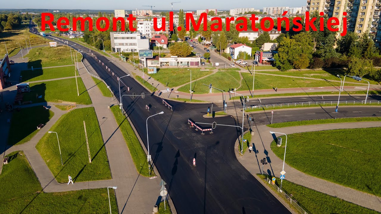 Remont ulicy Maratońskiej w Łodzi