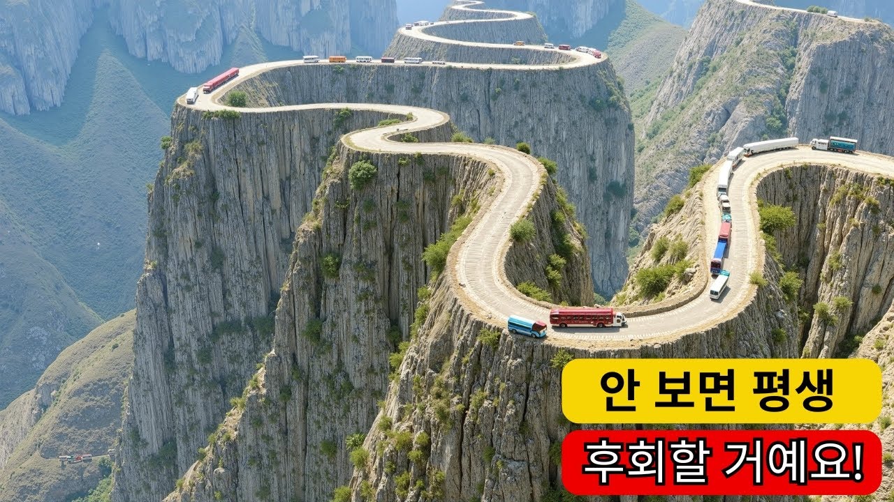 지구상에서 가장 아름답고 위험한 15개의 길 - 당신은 일생에 한 번 그 길을 지나갈 용기가 있나요?