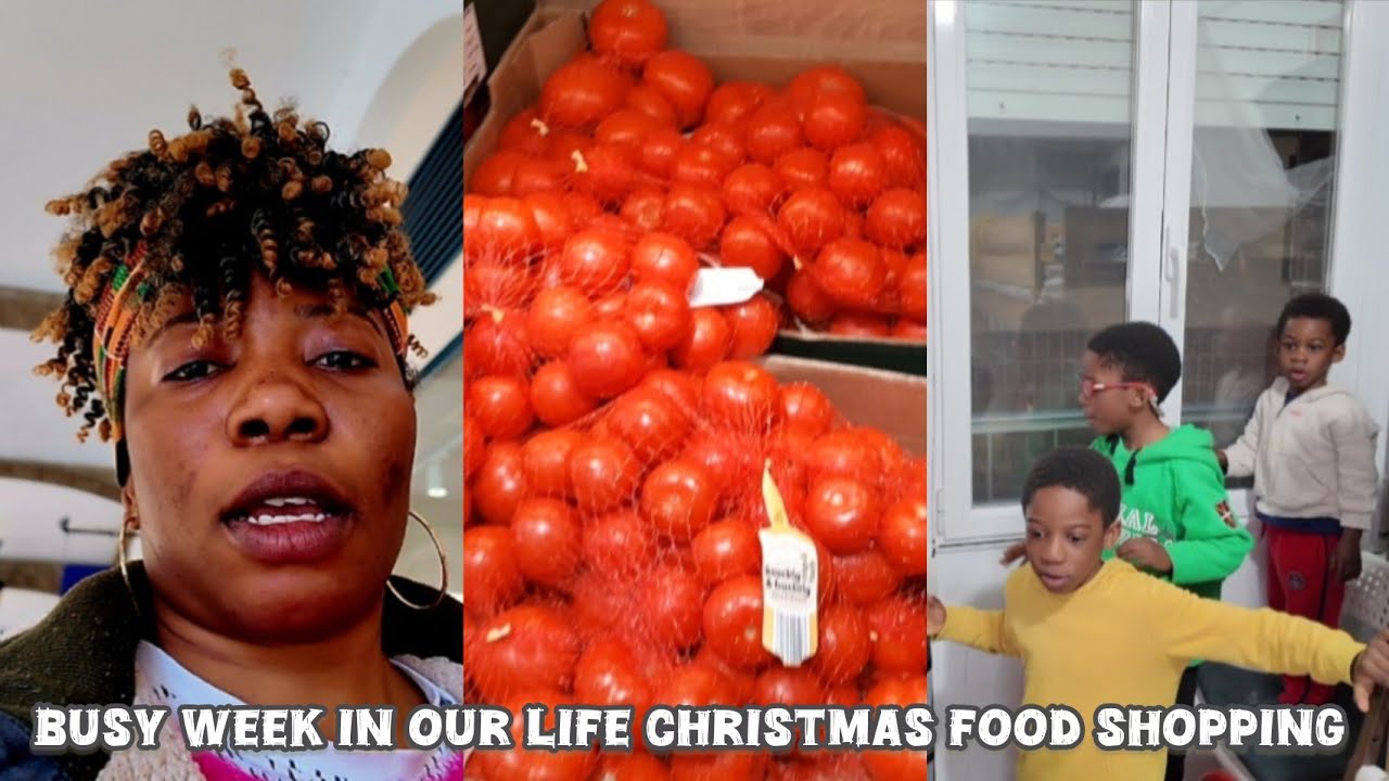 Busy week in the life of a housewife,  last-minute Christmas food shopping 