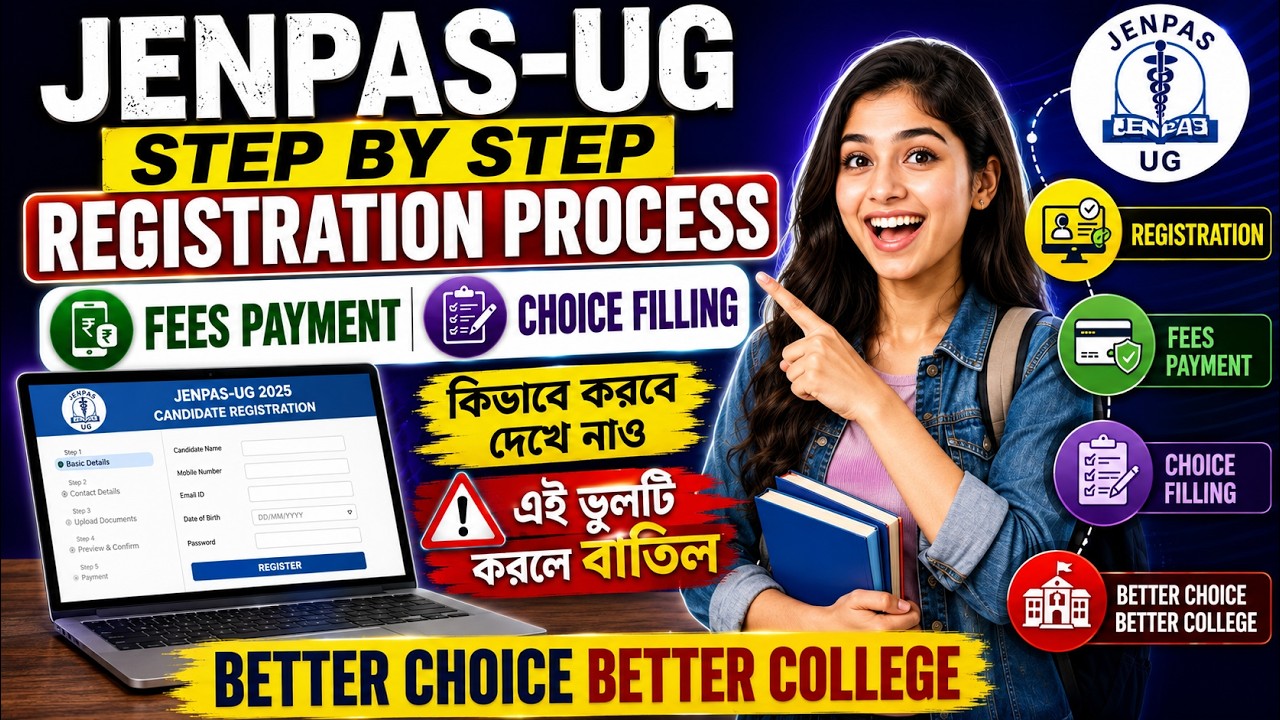 JENPAS-UG 2026 Registration Process | Step-by-Step | Fees Payment | Choice Filling | Common Mistakes