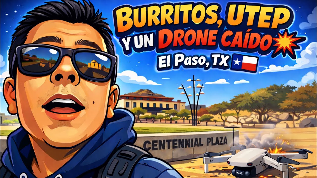 Burritos gigantes, UTEP y un drone caído | Explorando El Paso  🇺🇸 (Parte 4)