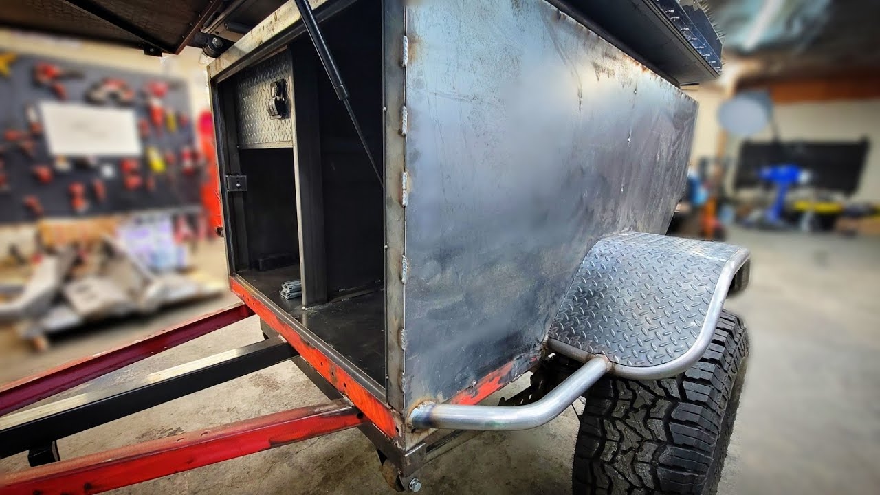 Budget Harbor Freight Overland Trailer Episode 5 DIY Tube Fenders!
