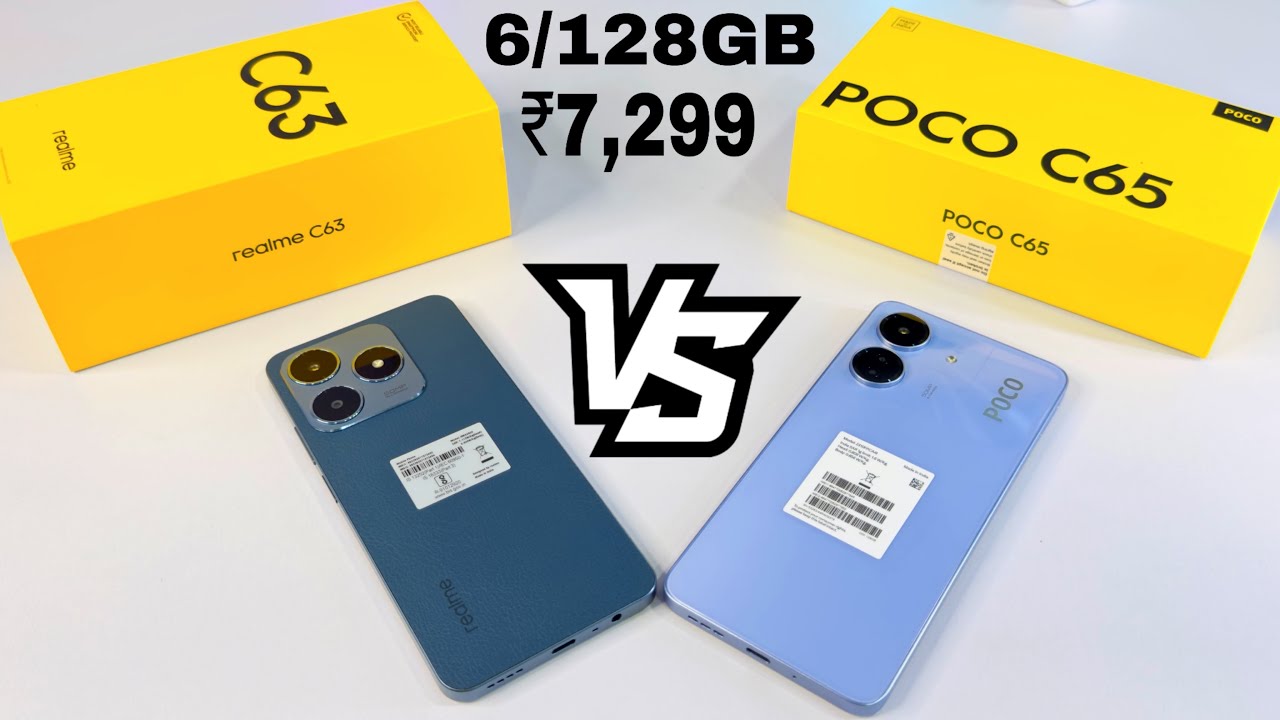 Realme C63 Vs Poco C65 Unboxing & Comparison || Which is Best ?