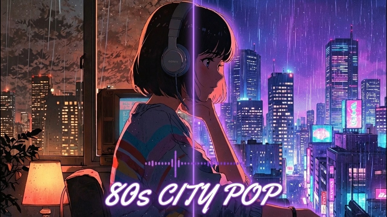 80s Japanese City Pop Playlist | Chill 한 밤 너를 생각하며 듣는 헤드폰 속 로파이 감성시티팝