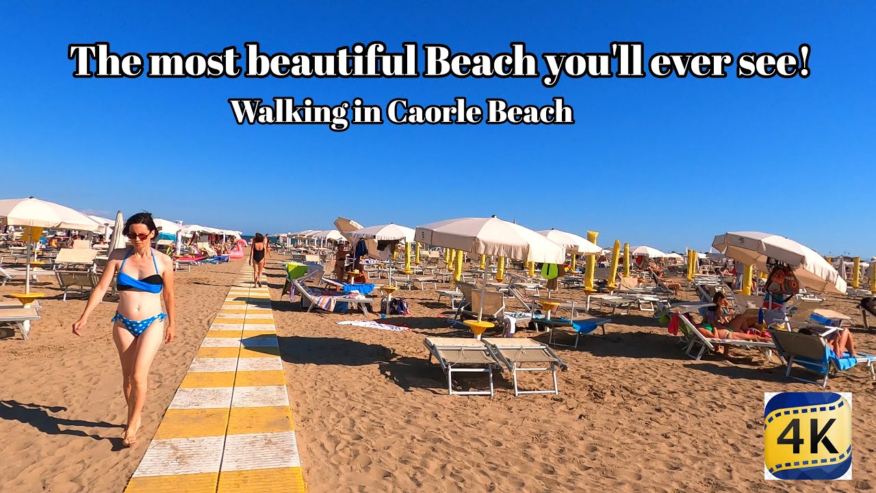Walking in Caorle Beach The most beautiful Beach you'll ever see!