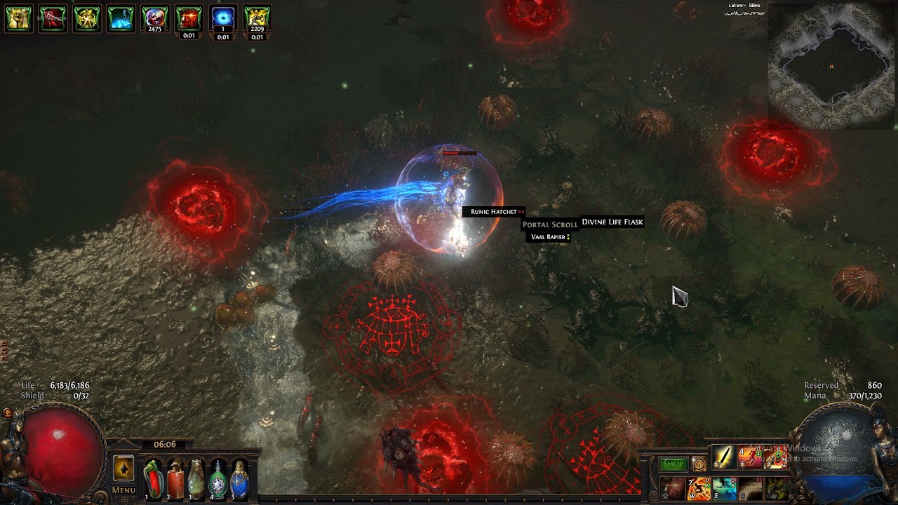 Defeat Nightmare Omen in Primordial Pool while there are 8 Rune Traps Active - [Poe- Ultimatum 3.14]