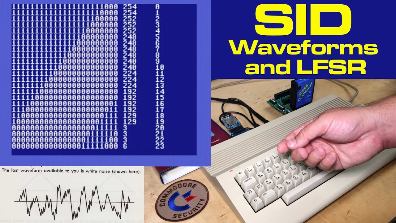 Поведение осциллятора Commodore 64 SID (особенно «случайный» шум) LFSR