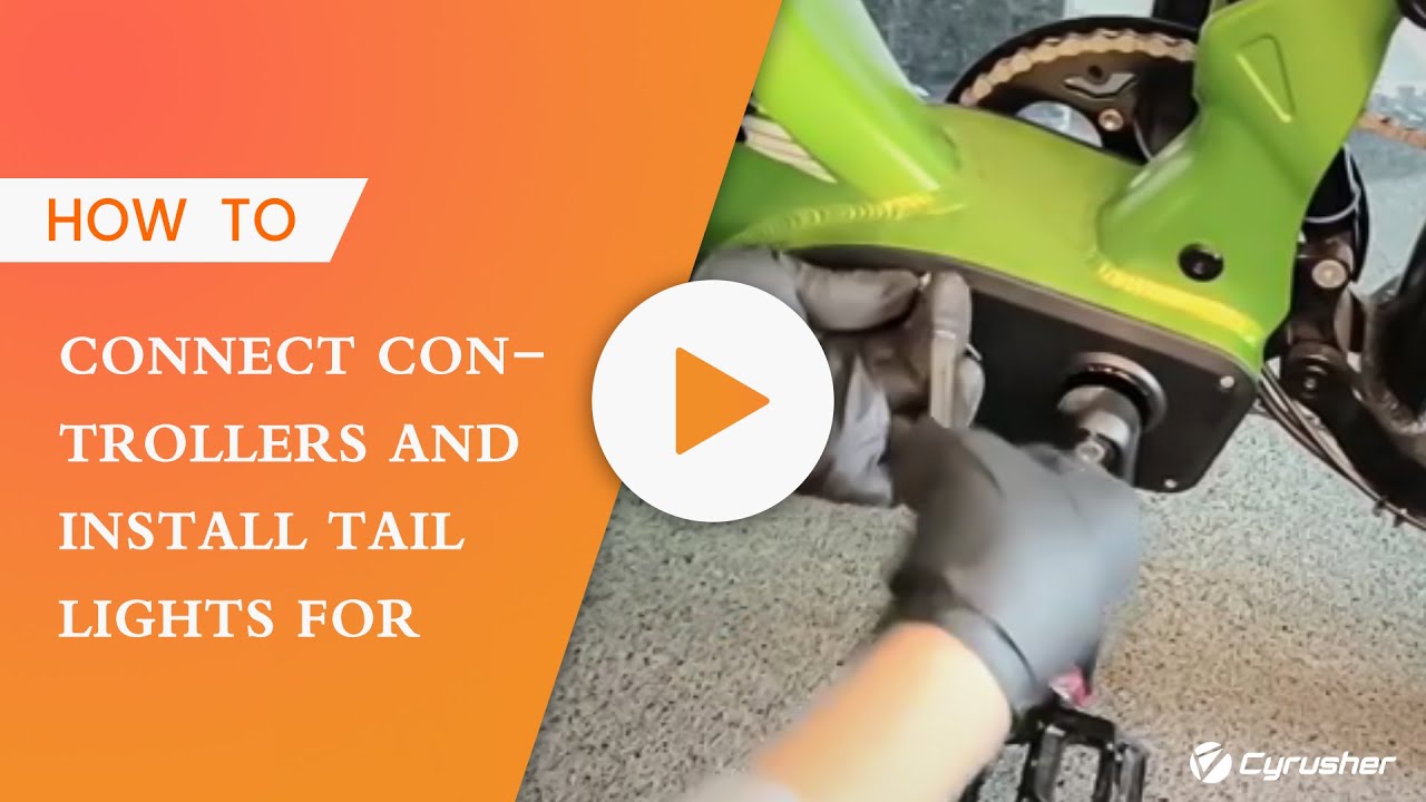 Quick Tips - How to connect controllers and install tail lights for Ranger/Trax #cyrusher #ebike