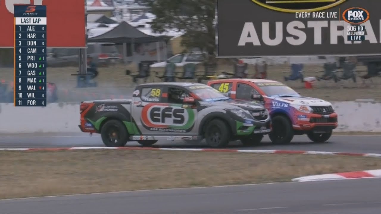 ECB SuperUtes Series 2018. Race 1 Winton Motor Raceway. Final Laps