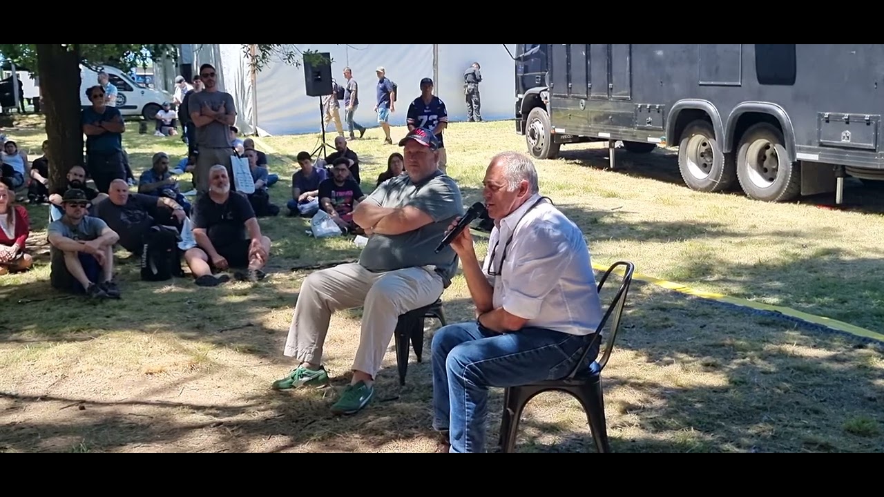 Charla del Veterano de Malvinas Aldo Franco en el evento Bersa 2024