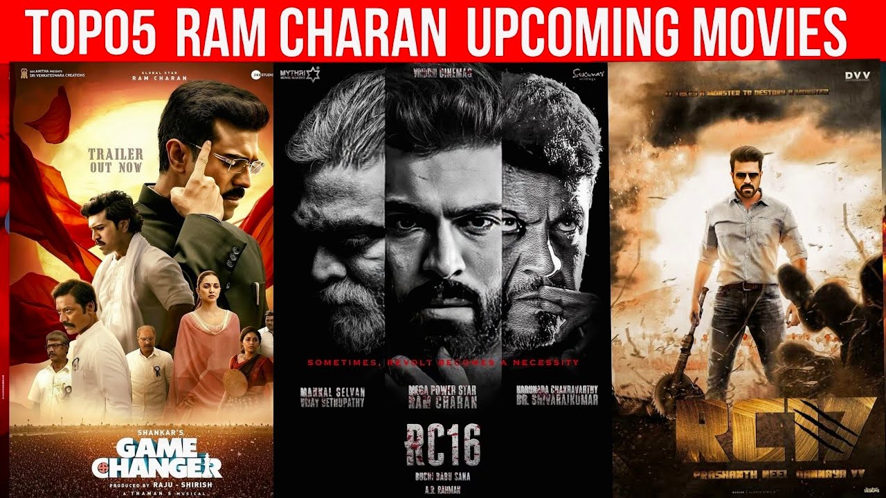 Top 05 RAM CHARAN Upcoming Movies List 2025-26 With Release Date & Cast 🔥 Ram Charan Upcoming Films