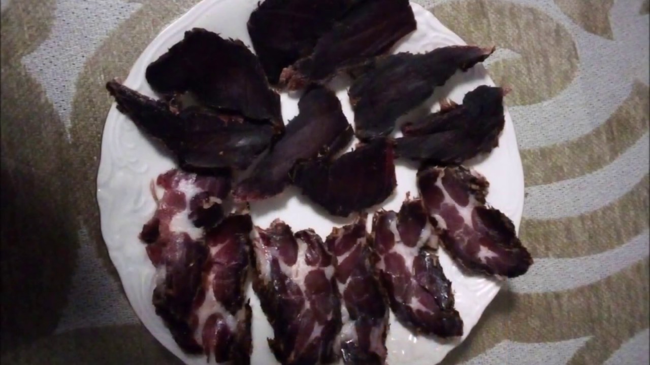 Elaboraci&oacute;n de Tasajo de ciervo y jabal&iacute;,  se hace de forma casera
