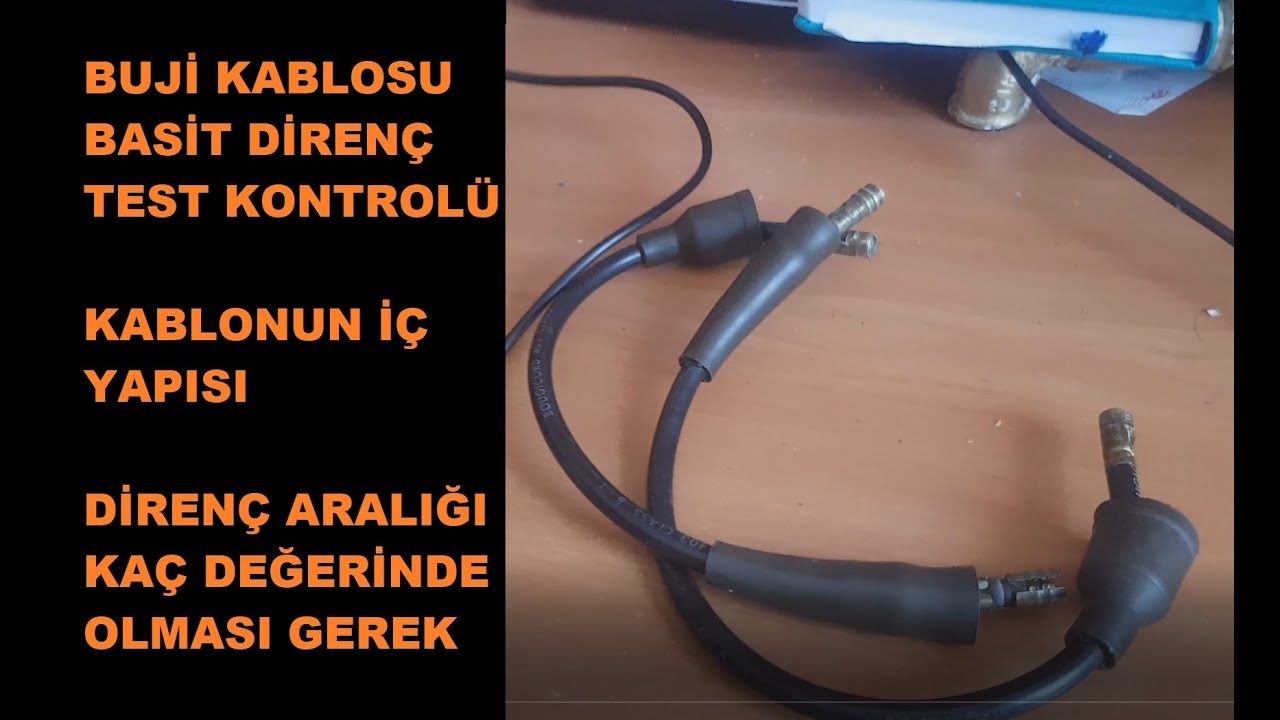 Buji kablosu direnç testi , kopan buji kablosunu değişimi