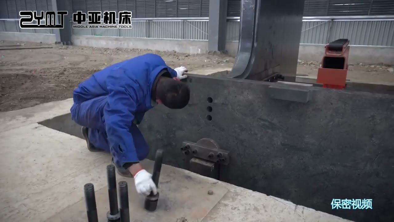 Large bending machine installation tutorial, teach you how to assemble a huge press brake machine