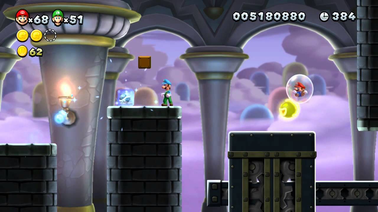 New Super Mario Bros. U - Paradis Chantilly - 7-Château : Château Rouage de Ludwig