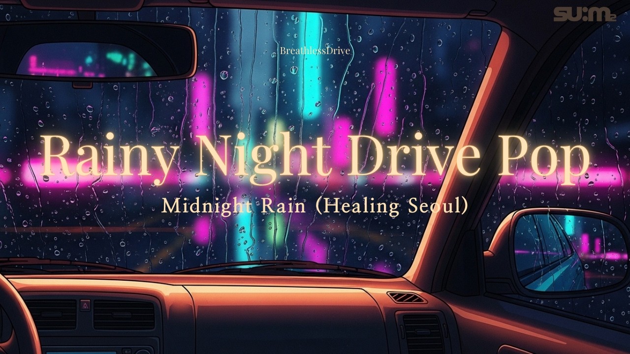 Rainy Night Drive Pop #2 | Midnight Rain (Healing Seoul)  🌧️✨