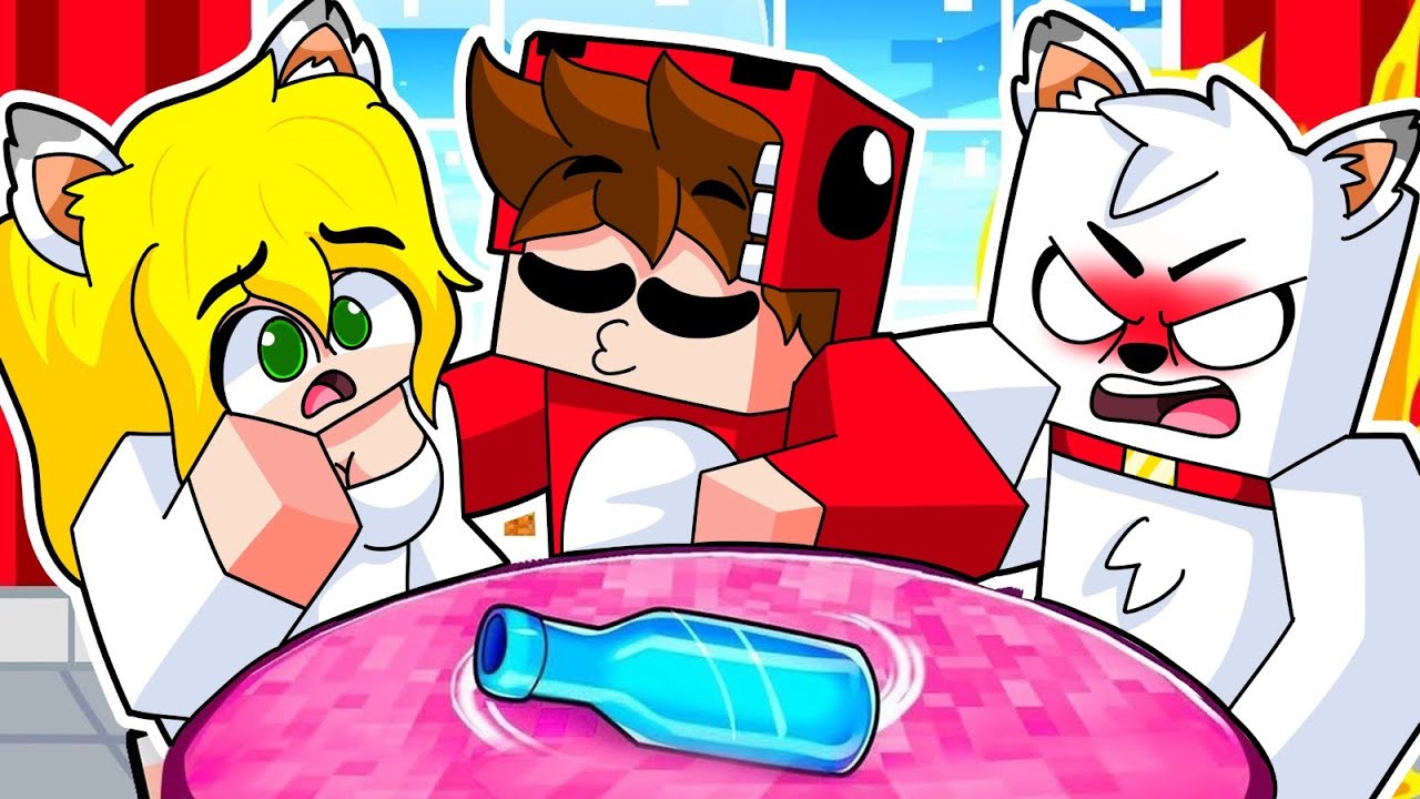 Jugamos al JUEGO de la BOTELLA con la HERMANA de ALEXY en Minecraft!