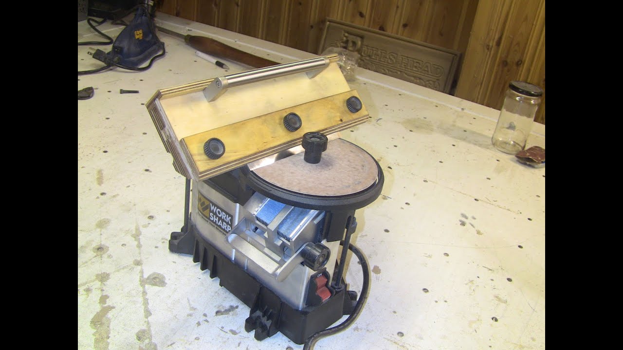 Shopmade Sharpening jig for WorkSharp 3000